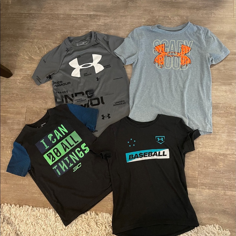 Lot of Boys Under Armour Shirts